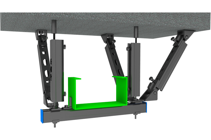 桥架双向抗震支吊架